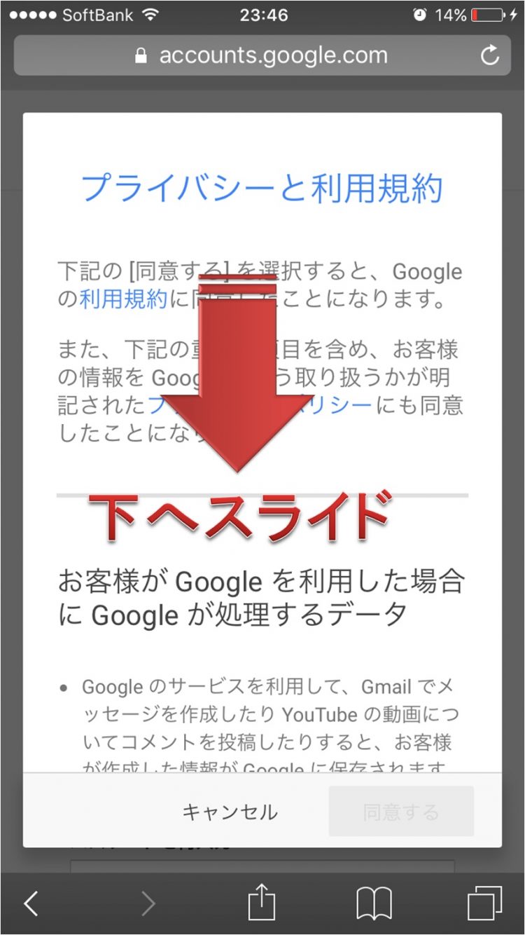 規約画面